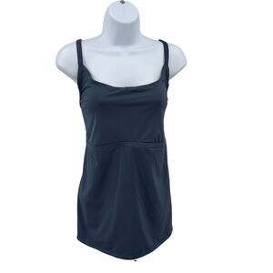 Nike Navy Athletic tank Top WMNS 2X Plus Size Cross Back Adjustable Straps Scoop